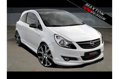 Накладка на передний бампер на Opel Corsa D